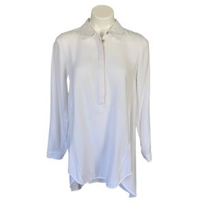 Soft Surroundings Button Front Tunic White Size S